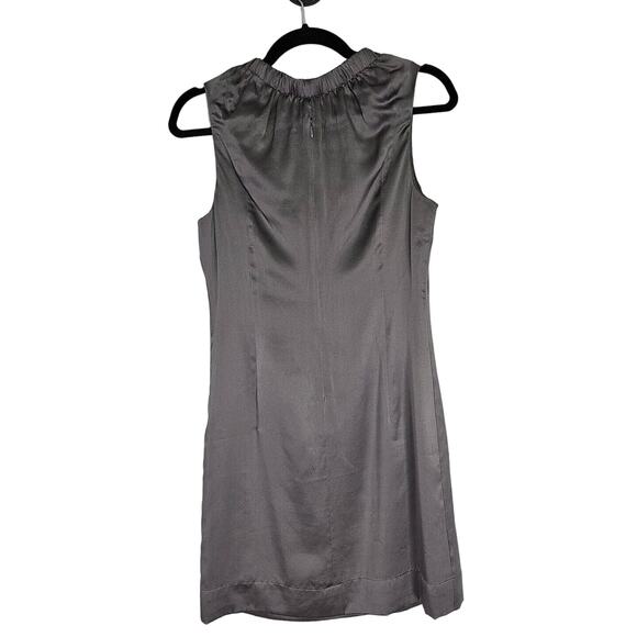 Graham & Spencer Dress Womens Size Small Silk Silver Beaded Mini Wedding Guest - Picture 3 of 13